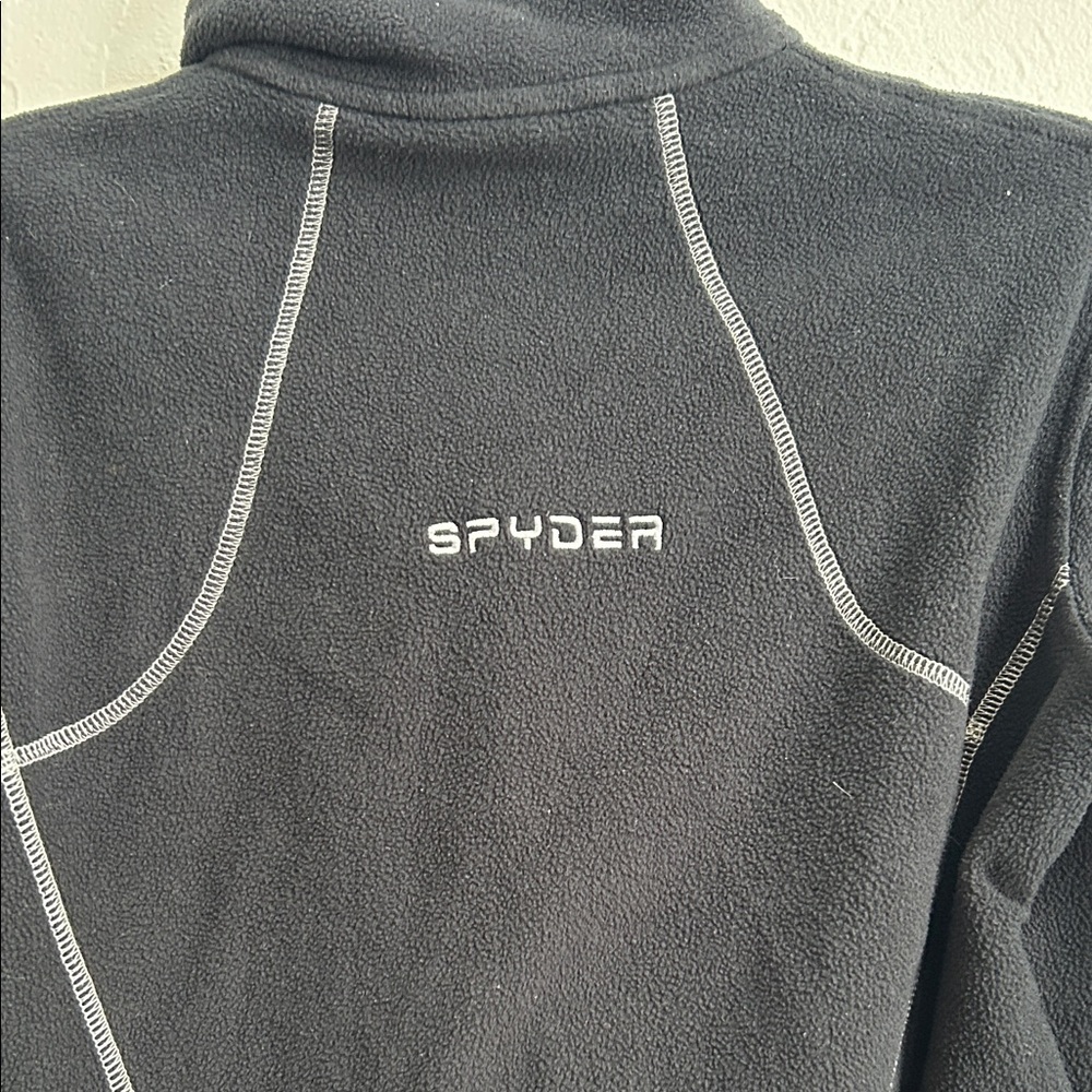 Spyder Women's Black and Gray fleece Jacket - Picture 3 of 4